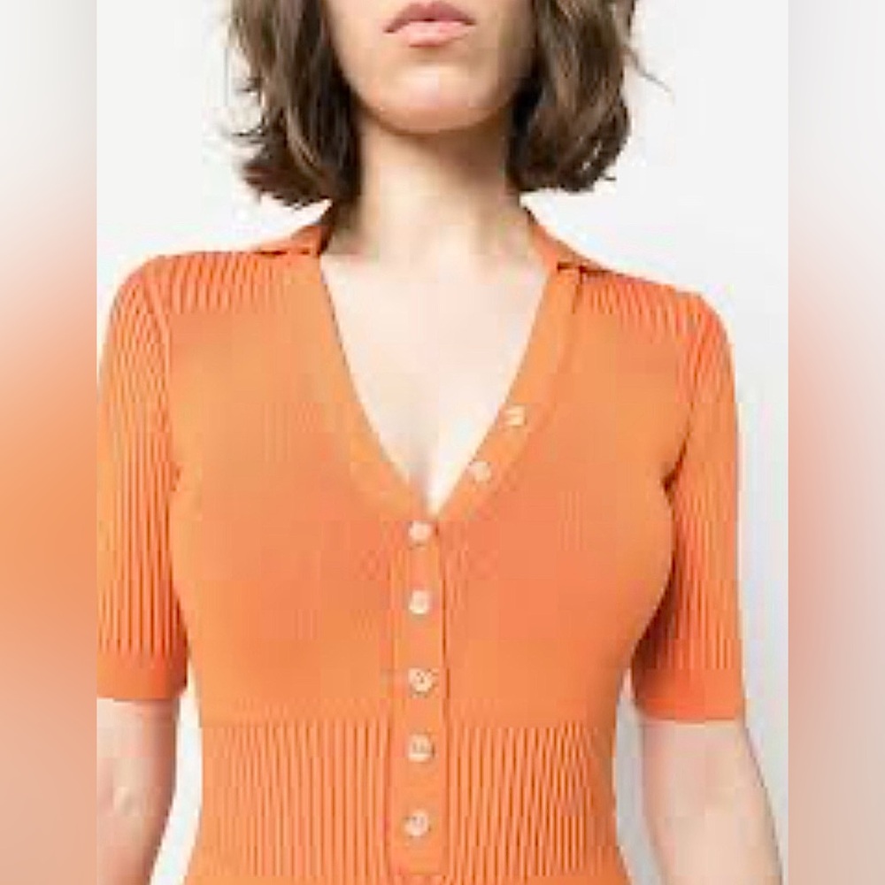 NWT!! Nadaam | Wool/silk blend V-Neck Button-Up Women's Polo Sweater